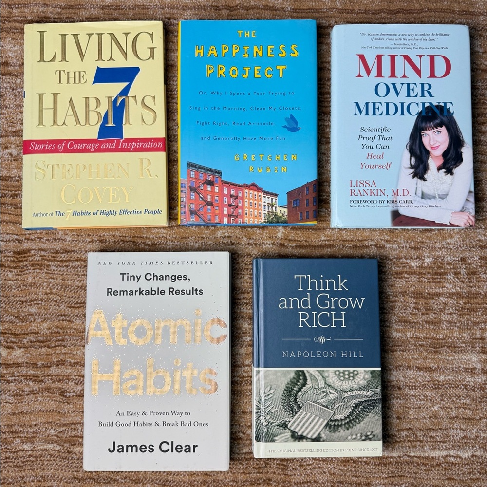 Self Improvement Personal Growth Mindset Success Hardcover Books Bundle NEW - Picture 2 of 9